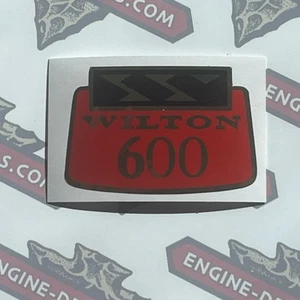 Wilton Vise 600 Decal Red Black On Gold Foil 1 1/2” Long - Picture 1 of 1