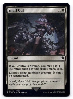Snuff Out NM Commander: Final Fantasy 0285 MTG Regular - Image 1 of 2