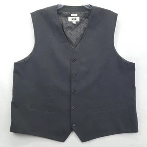 Joseph Abboud Vest Mens 2XL Gray Classic Fit Waistcoat Paisley Lining - Picture 1 of 8