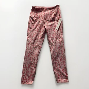 Evolution And Creation Leggings Small pink flower Floral NWT - Picture 1 of 8