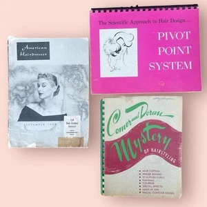 Vtg Comer Doran Mystery Of Hairstyling 50s American Hairdresser Pivot Point Lot - Imagen 1 de 9