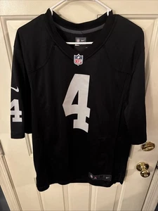 NWT NIKE NFL Las Vegas Raiders On Field Derek Carr #4 Jersey Men's Size M - Picture 1 of 6