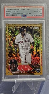 David Ortiz PSA 10 Gold Mini Diamond /50 2023 Topps Gilded Baseball Red Sox HOF - Picture 1 of 2