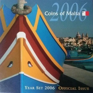 Malta 2006 Uncirculated Coin Set (8) in Folder - Picture 1 of 3