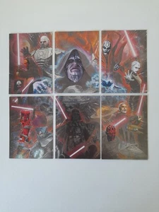 Star Wars Galaxy Serie 7 Etched-Foil Set 1-6 Top Zustand  - Bild 1 von 2
