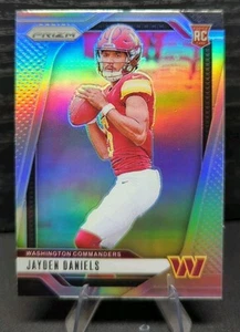 2024 Panini Prizm Jayden Daniels True Silver Rookie Card (RC) Commanders #347 - Picture 1 of 4