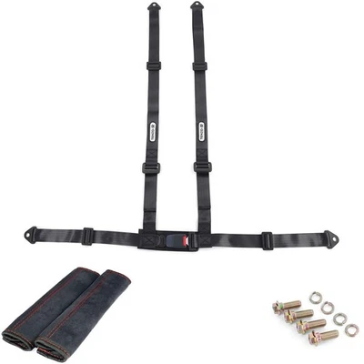 4 Puntos Negro Tenzo-R Sport Tirantes Cinturón De Seguridad Con Certificación E - Imagen 1 de 4