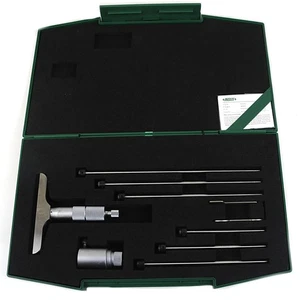 Insize 6pc Imperial Depth Micrometer 0-6" Range Series 3241-6 - Picture 1 of 6