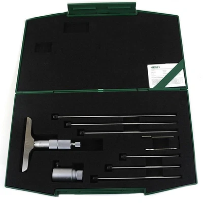 Insize 6pc Imperial Depth Micrometer 0-6" Range Series 3241-6 - Image 1 of 4