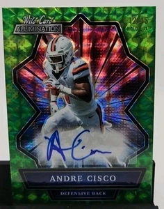 2021 Wild Card Alumination - Auto Andre Cisco Holo-Lux Green 12/45 (AU, RC) - Picture 1 of 2