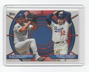 2025 Topps Dynamic Duos Kershaw/Koufax #DD-8 w/top loader rigid sleeve - Picture 1 of 2
