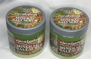 2 X Dead Sea Collection eucapyptus Mineral Salt Scrub with Natural Dead Sea Salt - Picture 1 of 2