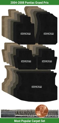 Juego de alfombrillas Ultimat personalizadas para Pontiac Grand Prix '04-08 con logotipo (5 piezas) #WQX Foto 1 de 4