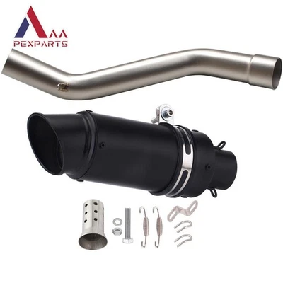 For Kawasaki Ninja ZX10R 2008-2020 Motorcycle Exhaust Mid Pipe Bolt-on Mufflers - Изображение 1 из 4