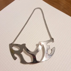 Vintage Napier ROGGEN Schnaps Dekanter Flasche Etikett Etikett Marker versilbert - Bild 1 von 6