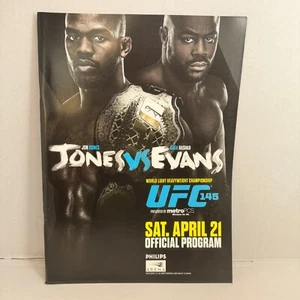 RARE OFFICIAL PROGRAM UFC 145 JONES EVANS THOMPSON SCHAUB ROTHWELL BROWN - Picture 1 of 2