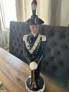 Liquore Galliano Italian CarabinieriDecanter 19" Tall 1960's Empty With Booklet - Picture 1 of 13