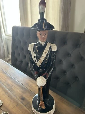 Liquore Galliano Italian CarabinieriDecanter 19" Tall 1960's Empty With Booklet - Image 1 of 4