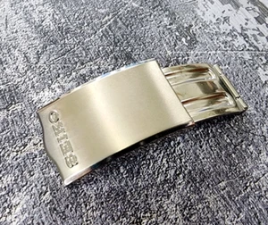 Nuevo de Lote Antiguo 16mm Seiko Cierre Hebilla Acero Inoxidable Japón E. - Imagen 1 de 4