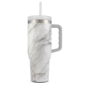 YUKON OUTFITTERS Fit Forty 40oz White Marble Tumbler (YH40WM3) - Picture 1 of 1