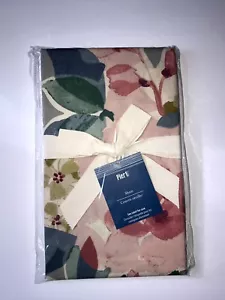 NUOVO Pier 1 Imports King cuscino finta rosa tenue tonalità blu floreale cottage fattoria - Foto 1 di 2