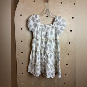 Poppet & Fox Girls Muslin Cotton MARRAKECH SUBTLE PATTERN WOVEN DRESS Size 14 - Picture 1 of 5