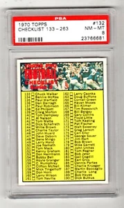 1970 Topps #132 Checklist 133-263 - PSA 8, NM-MT Condition! - Picture 1 of 1
