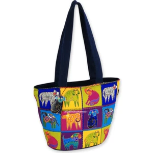Laurel Burch Mythical Dog Patchwork MEDIUM Tote Bag NEU Last One - Bild 1 von 3