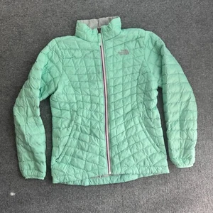 The NORTH FACE Thermoball Girls Quilted jacket | Green size Large 14/16 - Picture 1 of 11