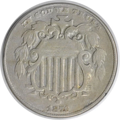 1876  Shield Nickel DDO FS-102 VF Uncertified #126 - Image 1 of 2