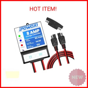 POWOXI Solar Panels Charge Controller, 8A Battery Regulator for 12V Solar Batter - Picture 1 of 2