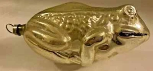Vintage Glass Frog Figural Christmas Tree Ornament - Picture 1 of 6