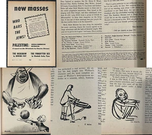 PALESTINE NEW MASSES May 13 1947 CPUSA Alvah Bessie Gropper Leftist Feminism - Picture 1 of 12