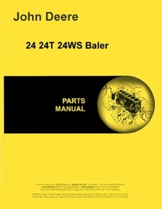 John Deere 24 24T 24WS Baler Parts Manual Catalog pc951 - Picture 1 of 3