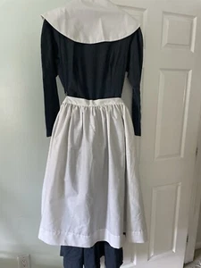 Handmade Historical Play Pilgrim Adult 4pc Costume Dress Set Woman’s XL Pioneer - Picture 1 of 22