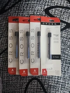4 Pack - Cross 0.7mm Lead In Tube Contains 15 Leads Each - New In Package #8742 - Picture 1 of 6