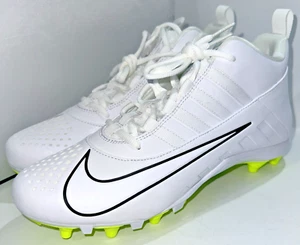 Scarpe da uomo taglia 9,5 Nike Alpha Huarache 6 Varsity bianche tacchetti lacrosse 923427-107 - Foto 1 di 7