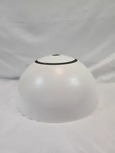 West Elm Sculptural Flat Matte White Metal Shade Large Being Sold As Is - Picture 1 of 24