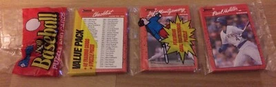 1990 Card Rack Pack Checklist Jeff Montgomery Royals Paul Molitor Brewers HOF - Image 1 of 2