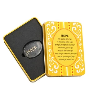 Decorative Metal Gift Box w/Poem & Inspirational Sentiment Stone - HOPE - Picture 1 of 4