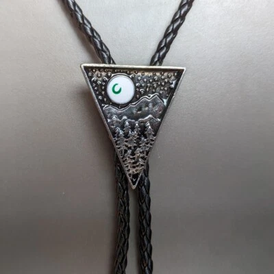 Corbata de Vaquero Occidental Trianle Moon Tree Mountain Bola Bola Bola Foto 1 de 4