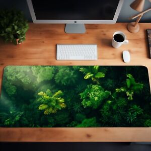 "Emerald Rainforest Canopy Desk Mat Mouse Pad – Choose from 3 Sizes"