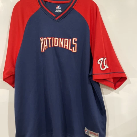Vintage MLB Washington Nationals Adult XL Shirt by Majestic Cover