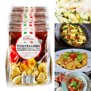Mondo Italiano Tortelloni Mortadella e Prosciutto 250 g, Confezione da 12 - Foto 1 di 1