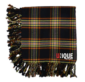 Men's Scottish Kilt Fly Plaid Made of Acrylic Wool Rain Bow Tartan size 48 x 48 - Picture 1 of 2