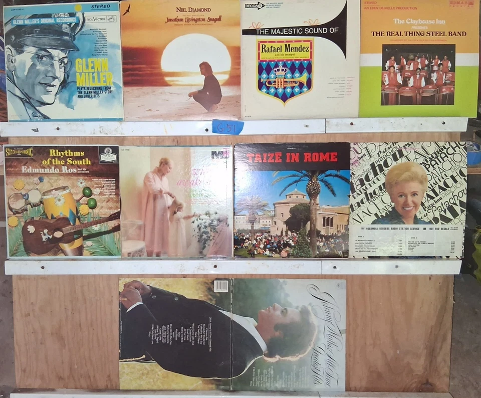 10 Album Lot~ 50s 60s Pop/Jazz ~ Vinyl Album ~~~ Lot G 51 - Image 1 of 1