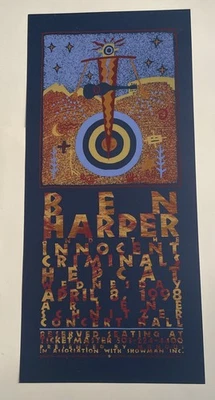 1998 Ben Harper & The Innocent Criminals Hepcat Wednesday Concert Poster S/N - Image 1 of 4