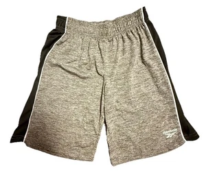 Reebok Shorts Youth MEDIUM (10 - 12) Gray & Black Activewear - Picture 1 of 9