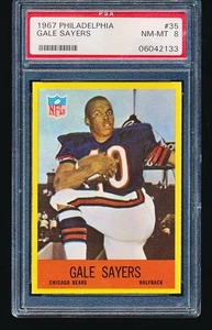 1967 Philadelphia GALE SAYERS #35 PSA 8 - Picture 1 of 2