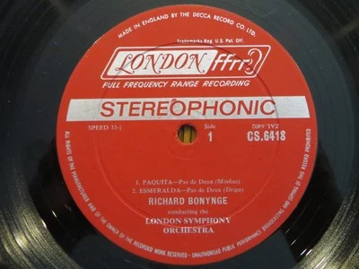 London Symphony Orch – Pas De Deux (Ballet) - Vinyl LP VG RECORD ONLY - NO COVER - Image 1 of 4